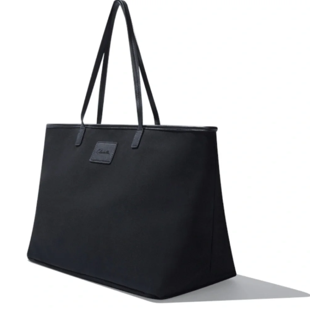 Cleobella Canvas Large Black Tote Bag